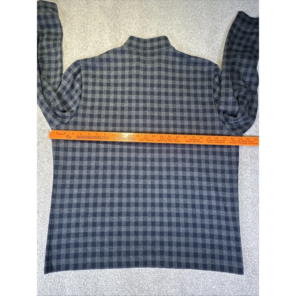 Vineyard Vines OTG Bluffs Pullover 1/4 Zip Men Large Quarter Preppy Plaid Buffal